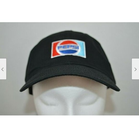 New PEPSI Throwback Black Baseball Hat Cap - Picture 2 of 8